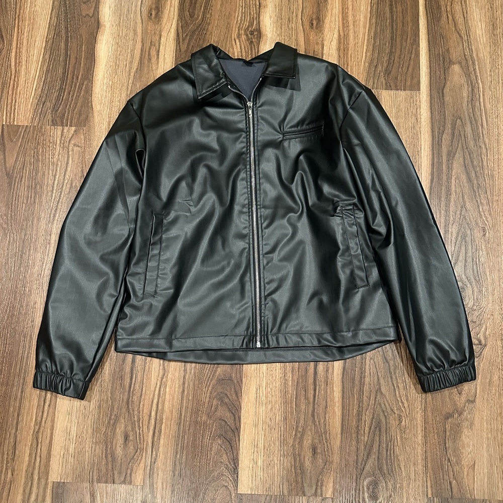 Men's Black Leather Jacket